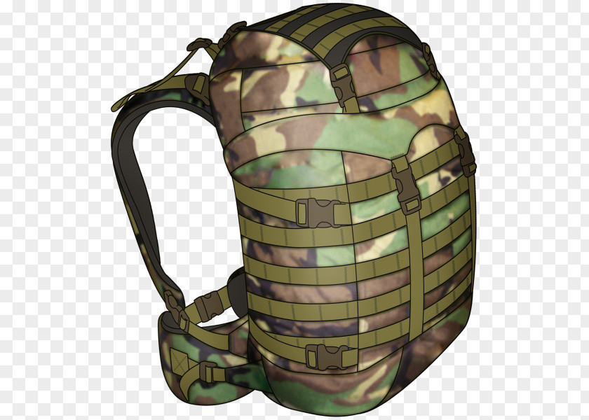 Military Backpack Camouflage PNG