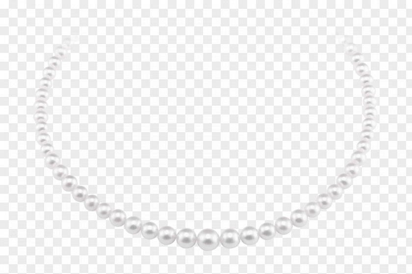 Necklace Silver Pearl Body Jewellery PNG