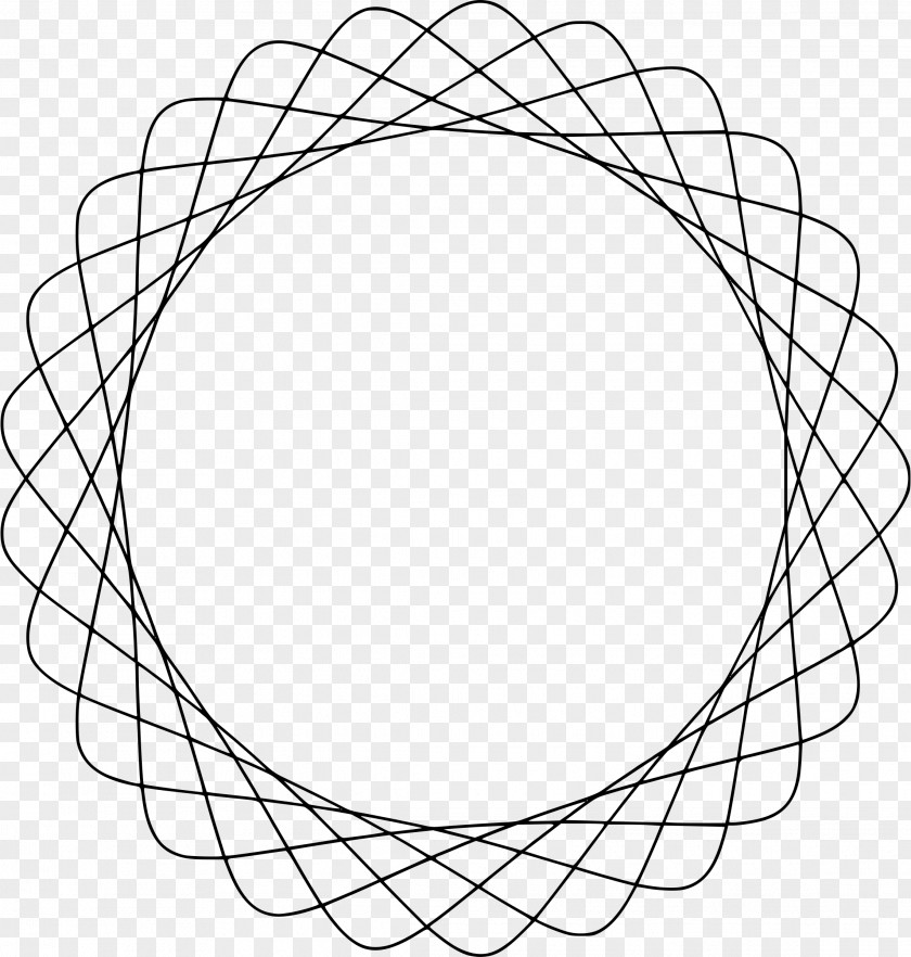 Roulette Curve Spirograph Circle Line PNG