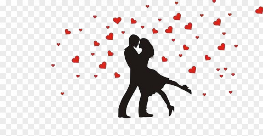 Silhouettes Of Men And Women Love Significant Other Romance PNG