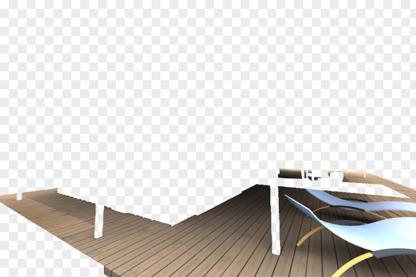 Wood Sunlounger Rectangle PNG
