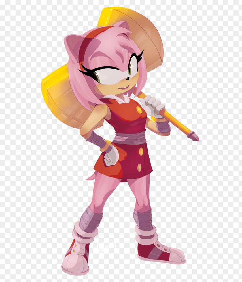 Amy Rose Sonic Boom The Hedgehog Drift Fan Art PNG