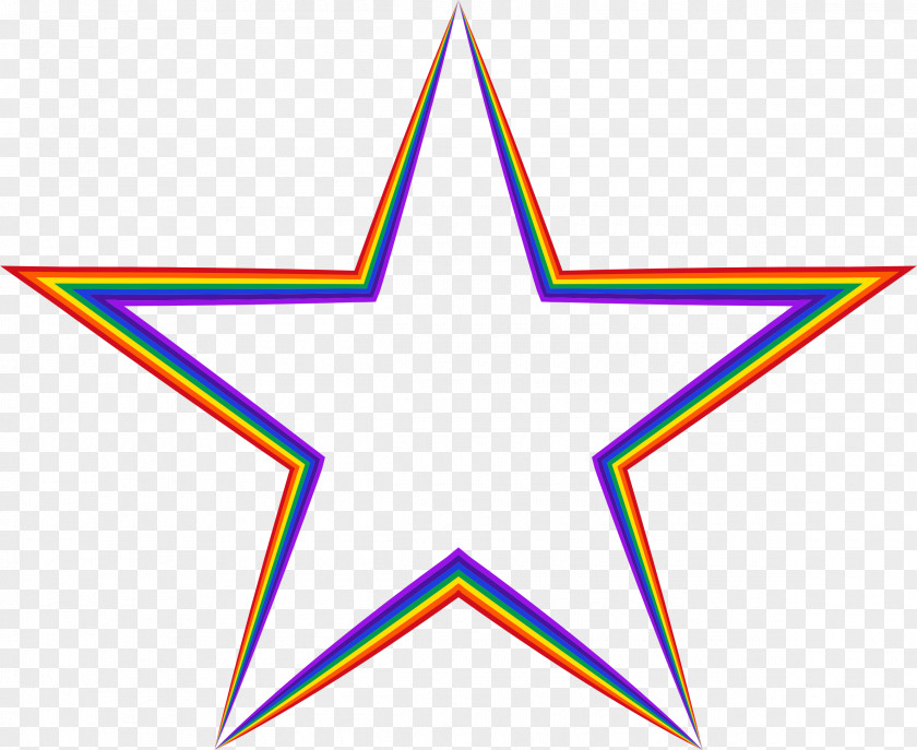 Colorful Stars Hollywood Clip Art PNG