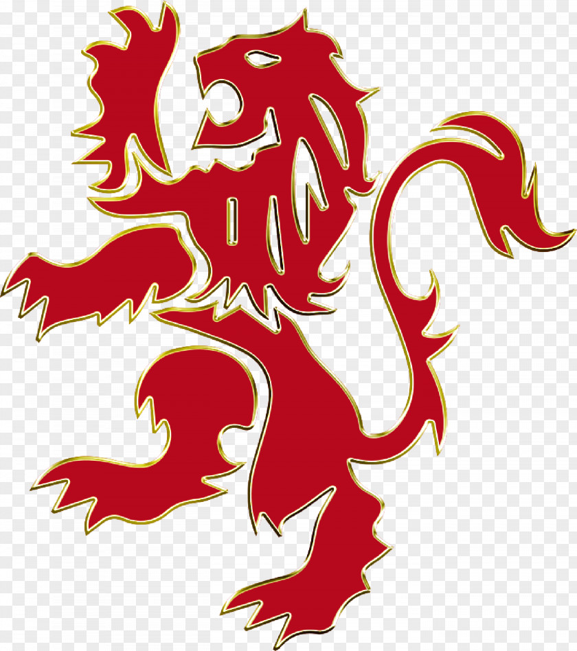Lion The Noble Clip Art Red Logo PNG