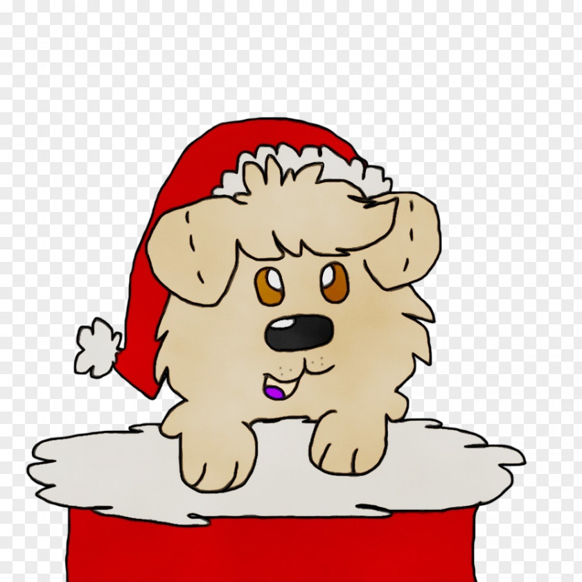 Poodle Labradoodle Christmas And New Year Background PNG