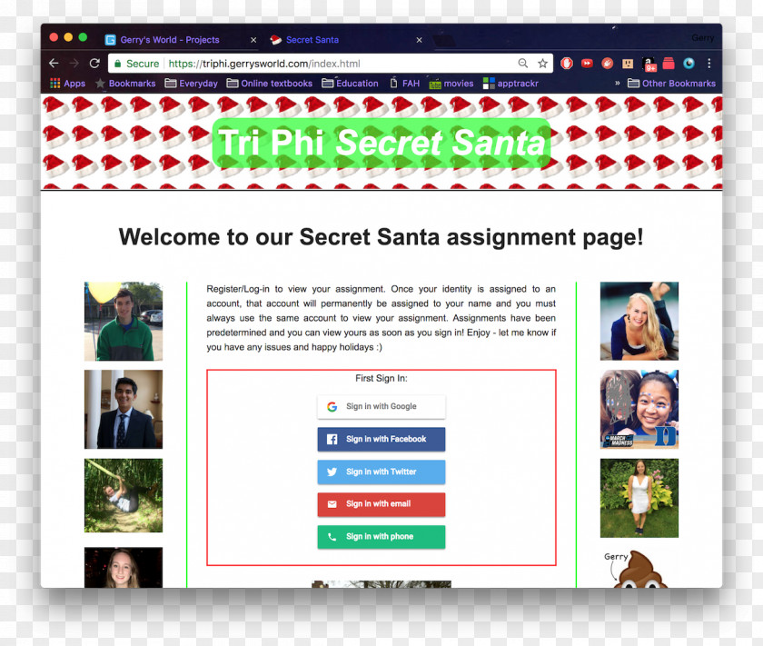 Secret World Of Santa Claus Web Page PNG