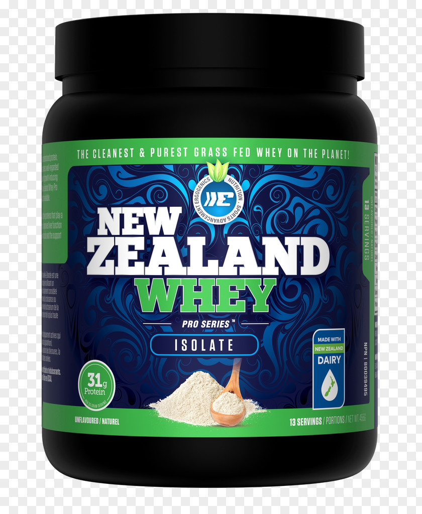 Natural Nutrition Dietary Supplement Whey Protein Isolate Ergogenics NZ Brand PNG
