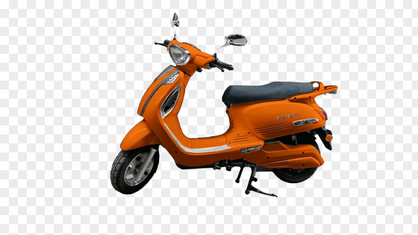 Power Scooter Orange Motorized Truck Electric Vehicle PNG