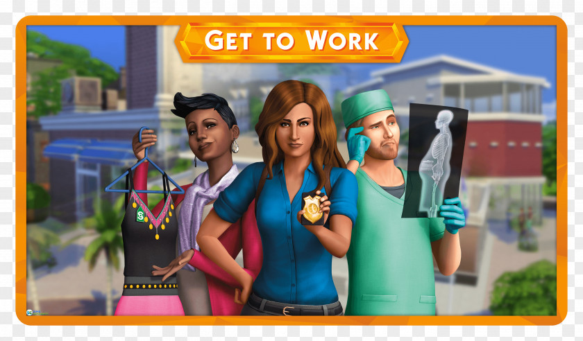 Sims The 4: Get To Work Together 3 Online City Living PNG