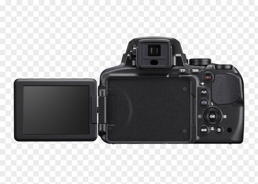 Black Zoom LensCamera Point-and-shoot Camera Nikon Coolpix P900 16MP 83X Super 4K Wi-Fi GPS Digital 16.0 MP Compact PNG