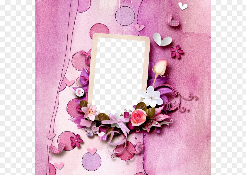 Flowers Photo Box PNG