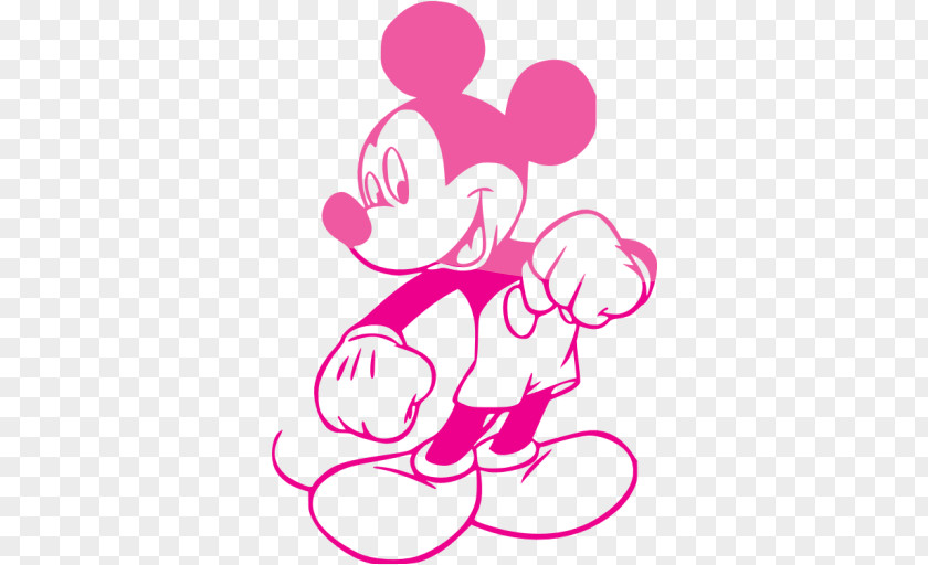 Mickey Mouse Minnie Coloring Book Page Image PNG