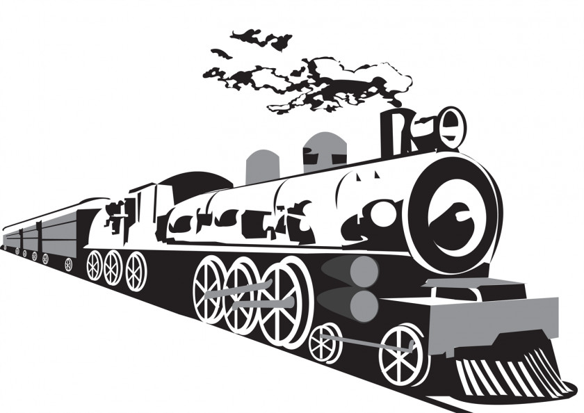Train Rail Transport Steam Locomotive PNG