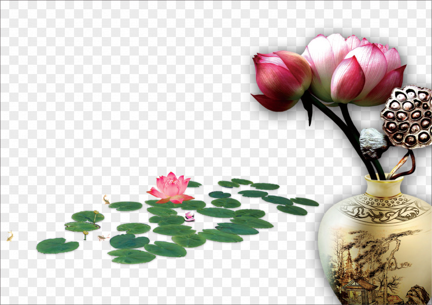 Creative Illustration Lotus Qingming Jingzhe Lichun Chunfen Solar Term PNG