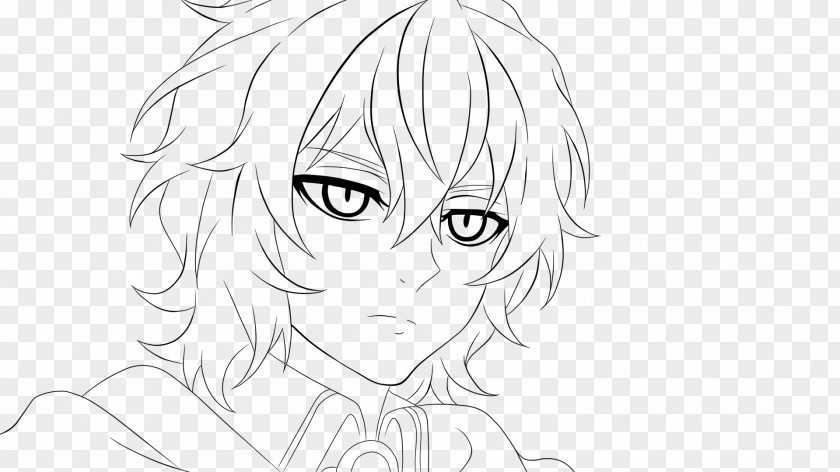 Eye Seraph Of The End Color Line Art PNG