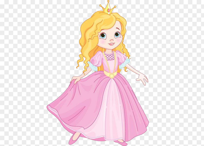 The Little Princess Skirt. Cartoon Silhouette PNG
