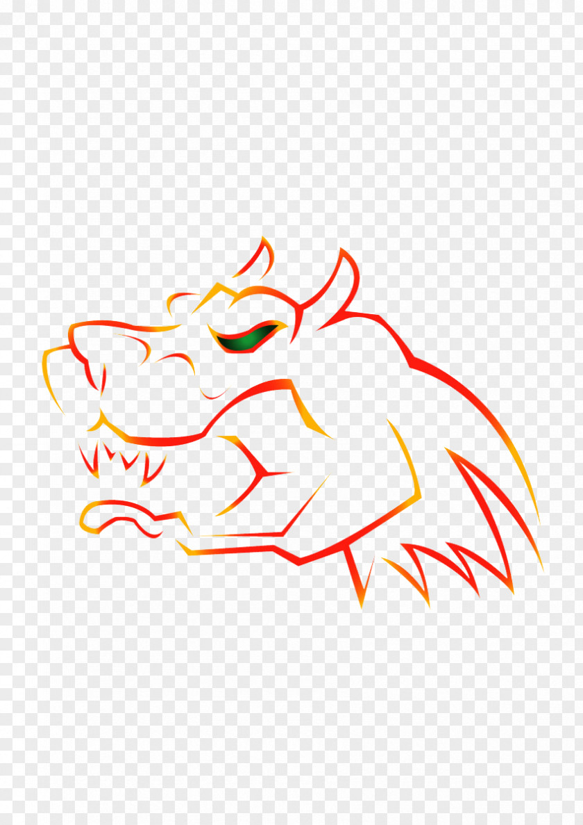 Cool Wolf Totem Clip Art PNG