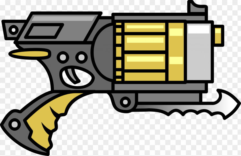 Hand Gun Firearm Clip Pistol Art PNG