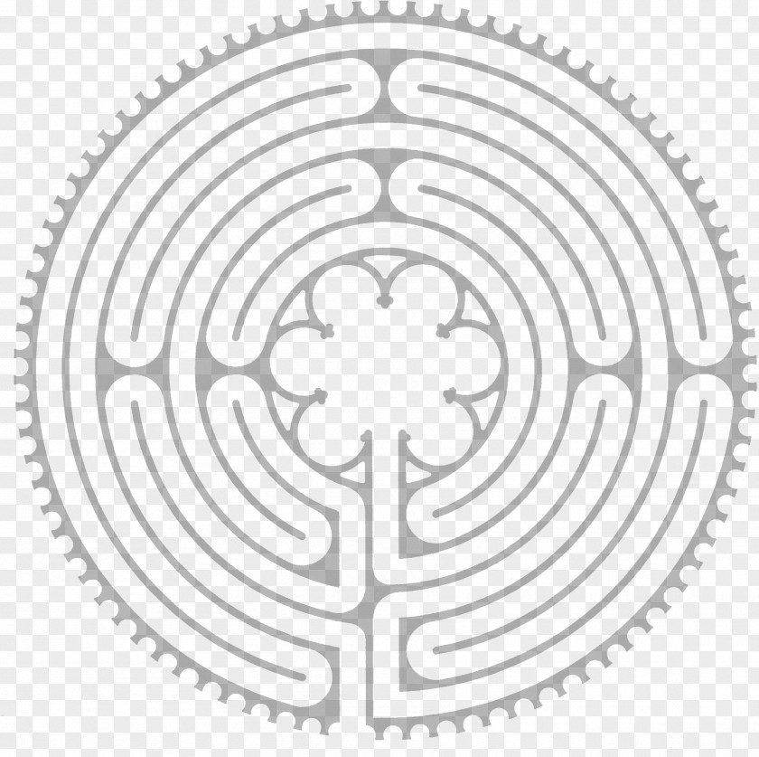 Labyrinth Chartres Cathedral Middle Ages Maze PNG