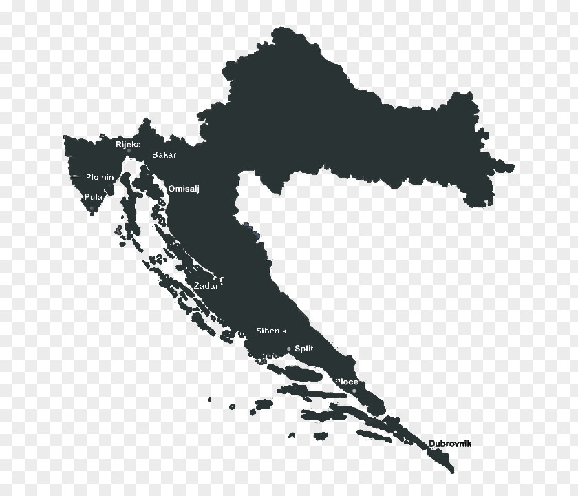 Map Flag Of Croatia PNG