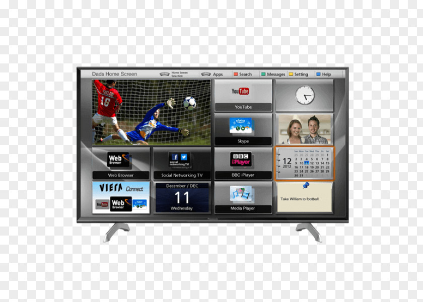 Tivi Panasonic Smart TV 4K Resolution LED-backlit LCD Television PNG