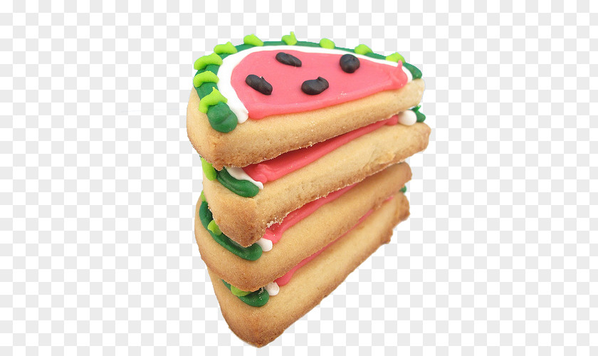 Watermelon Cookies Icing Cupcake Petit Four Cookie PNG