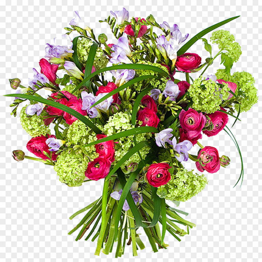 Flower Bouquet Purple PNG