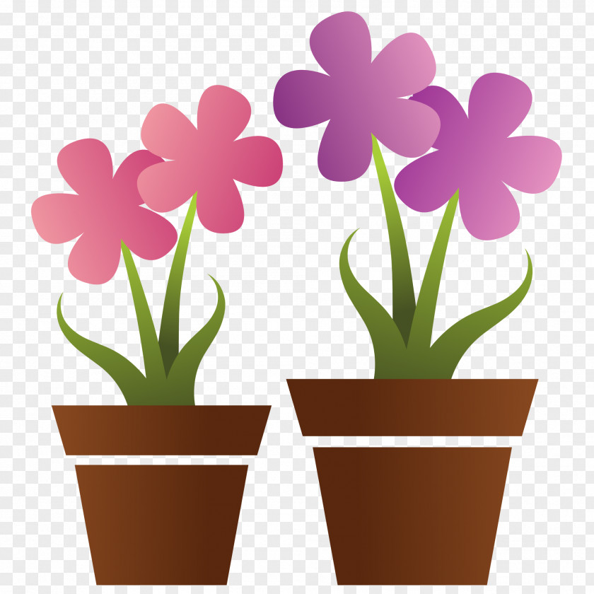 Mother's Day Flowerpot Clip Art PNG