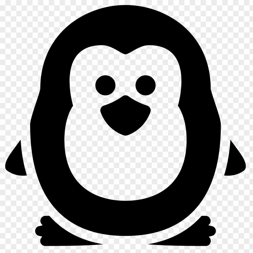 Pingouin Black & White Clip Art PNG