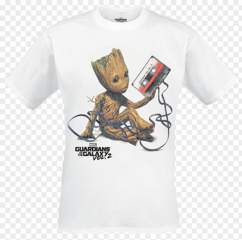 T-shirt Baby Groot Star-Lord Compact Cassette PNG