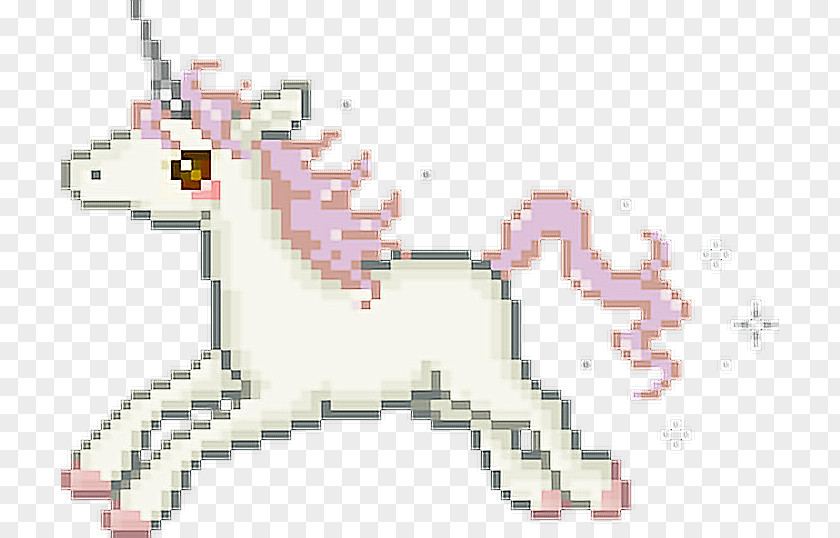Unicorn Neko Pixel Art Drawing Image Robot Attack PNG