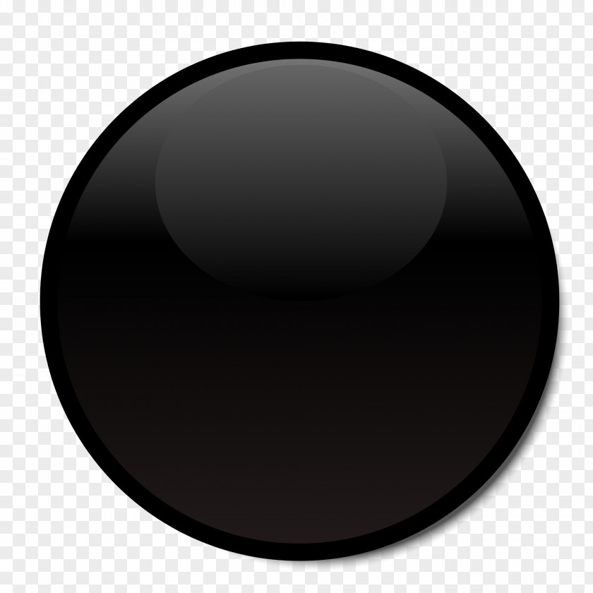 Black Circle Sphere Symbol Font PNG