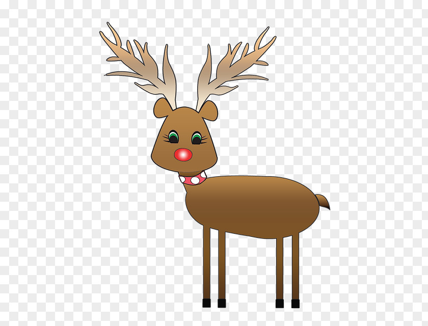 Christmas Reindeer Rudolph And Frosty's In July Clip Art PNG
