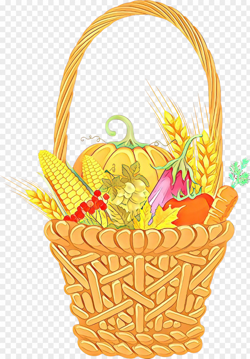 Food Plant Grass Gift Basket Easter PNG