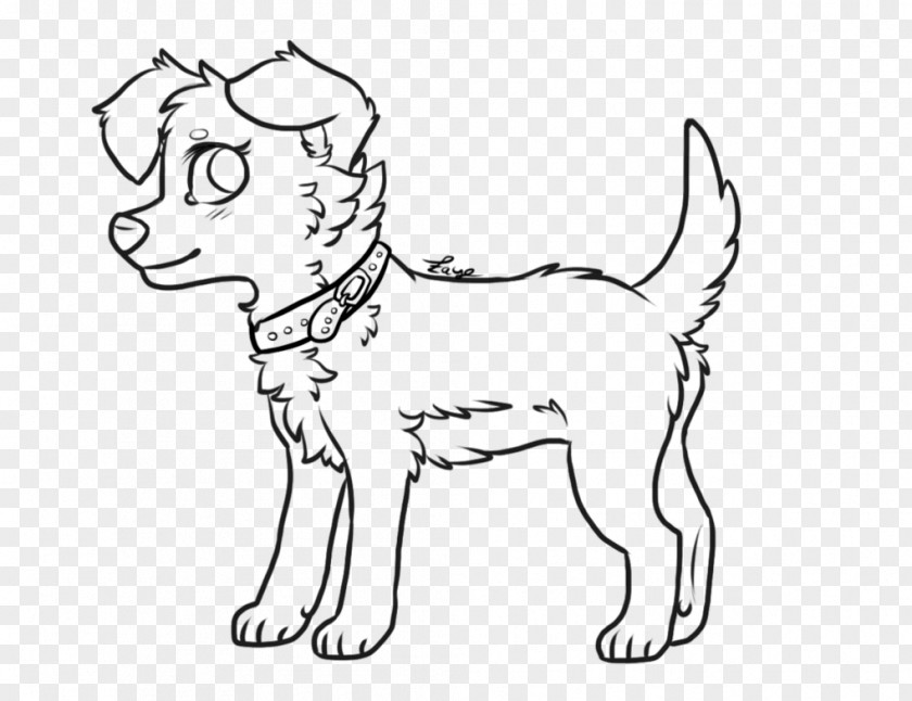 Puppy Dog Breed Whiskers Line Art PNG