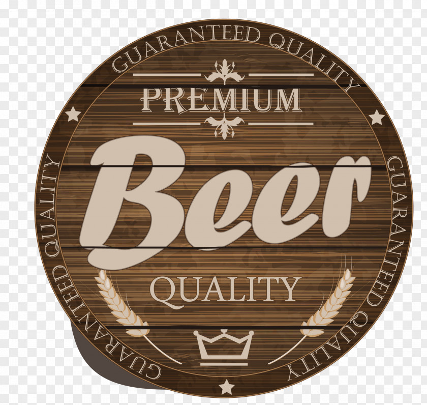 Wooden Beer Label Barrel Wood Paper PNG