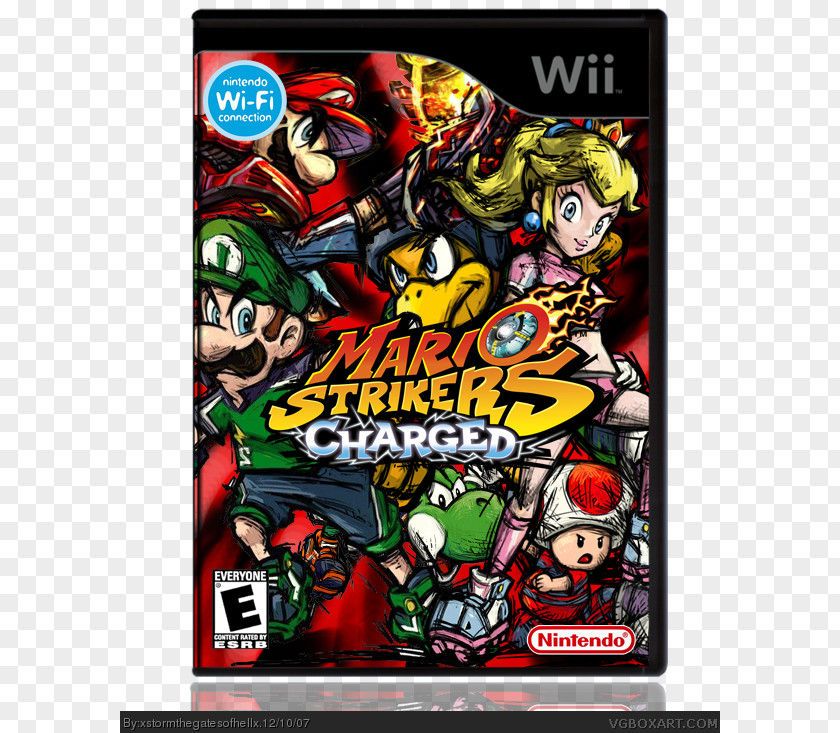 Xbox 360 Mario Strikers Charged Wii Mini PC Game PNG