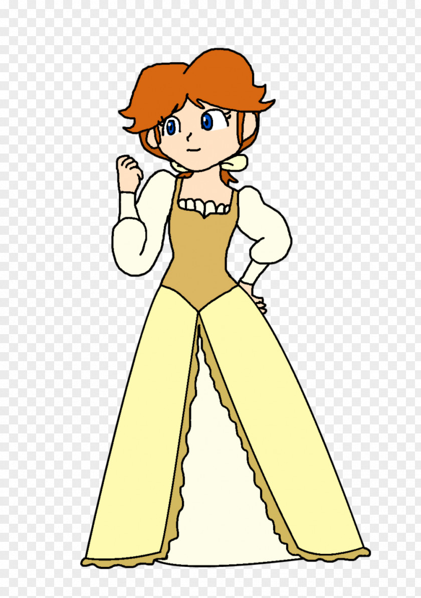 Yellow Dress Daisy Duck Female Cartoon PNG