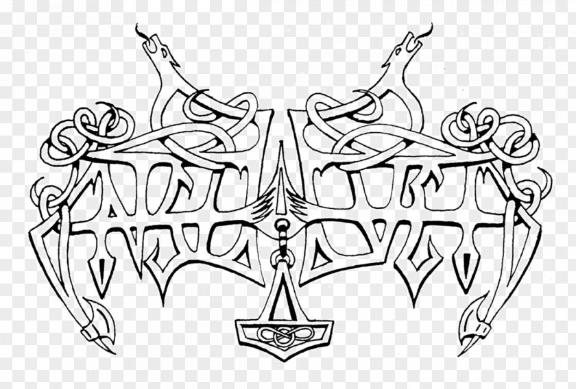 Design Enslaved Logo Axioma Ethica Odini Black Metal Viking PNG