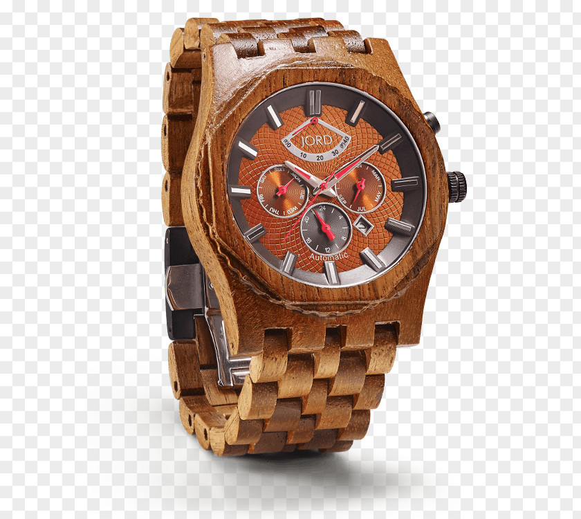 Watch Jord Wood Strap Bracelet PNG