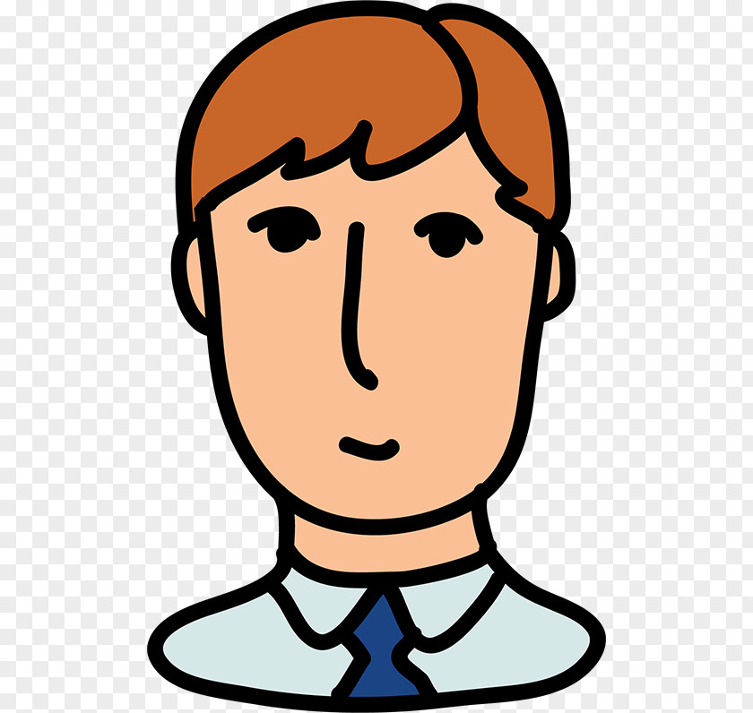 Cartoon Man ICO Animation Business Icon PNG