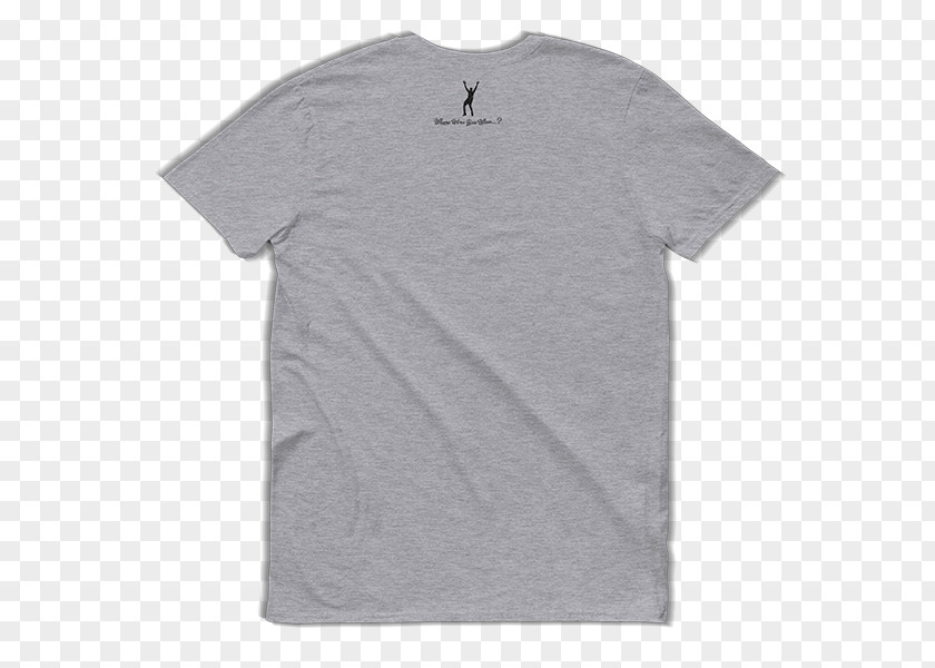 T-shirt White Sleeve Grey PNG