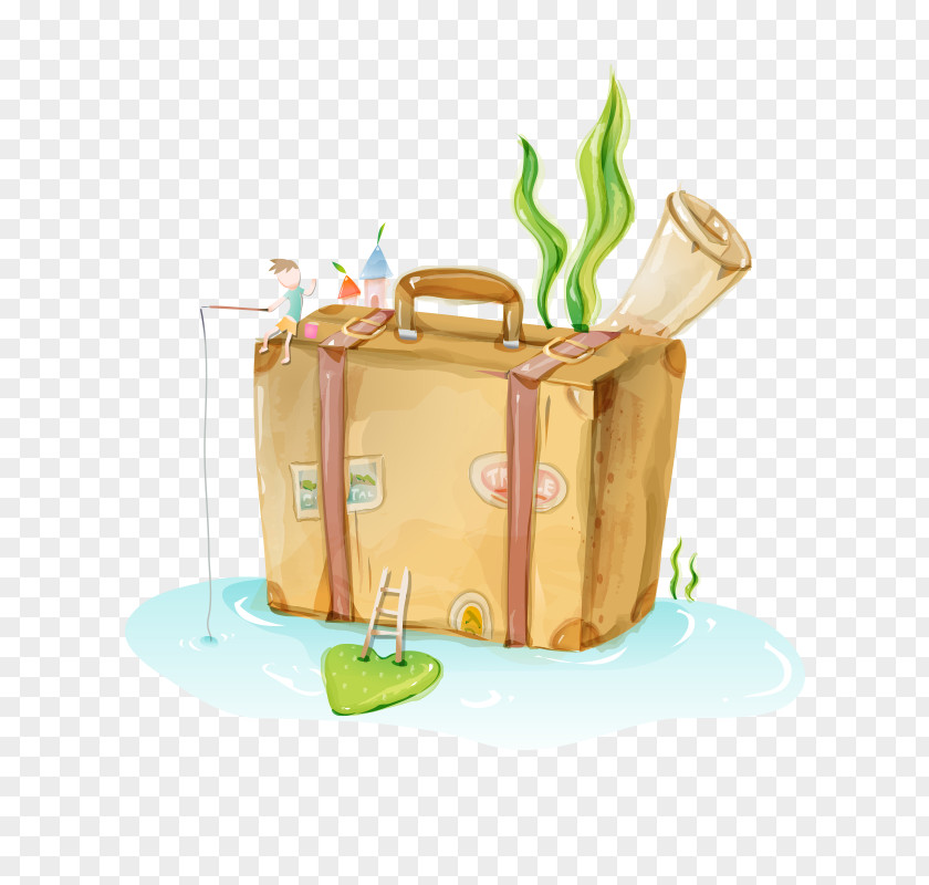 Bagage Design Element Image Suitcase Baggage Vector Graphics PNG