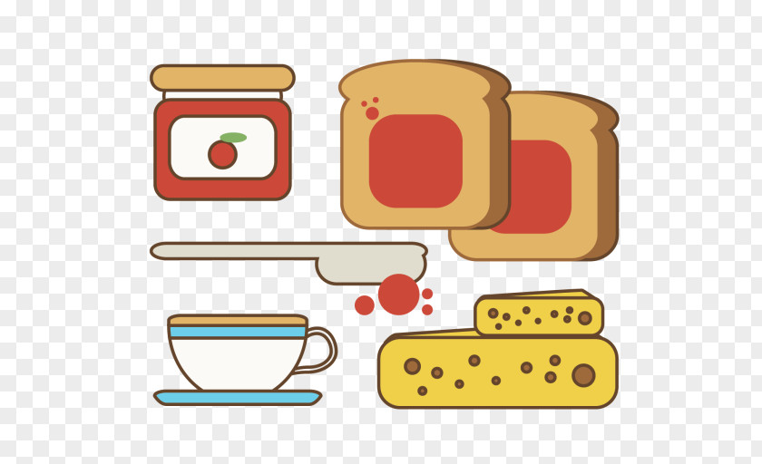 Breakfast Tea Clip Art Meal Bread PNG