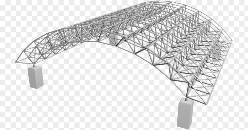 Building Structure Space Frame Truss Barrel Vault PNG