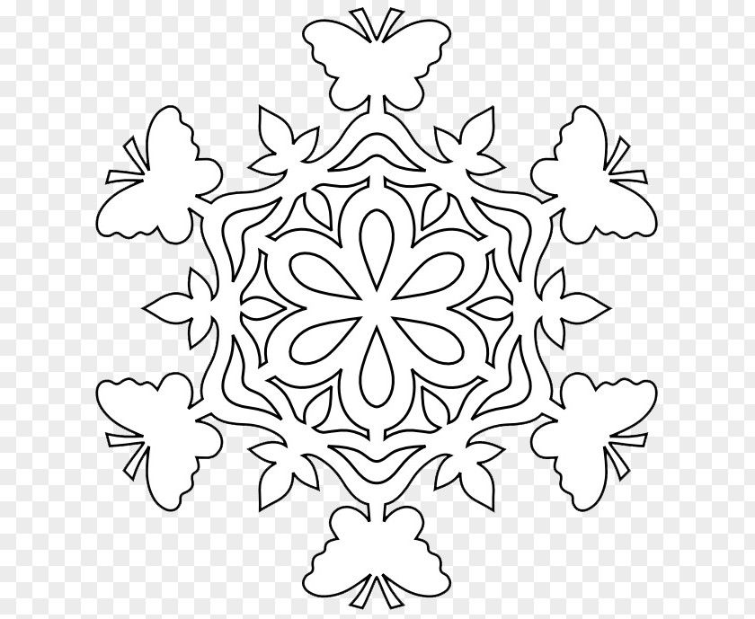 Butterfly Lace Stick Figure Snowflake Paper Coloring Book Christmas PNG