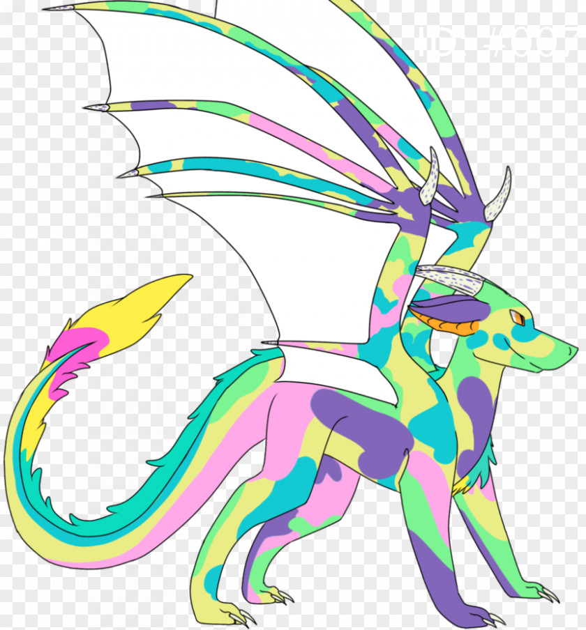 Holi Line Art Dragon Clip PNG