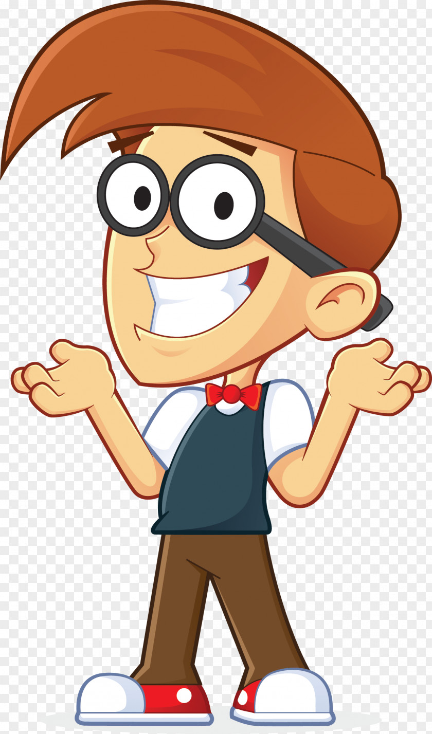 Nerd IPhone Cartoon Telephone Call Clip Art PNG