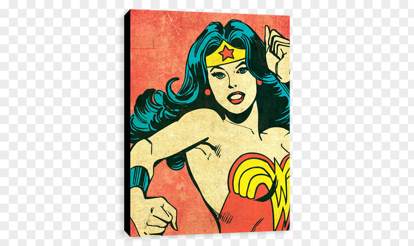 Wonder Woman Batman Superwoman Pop Art PNG