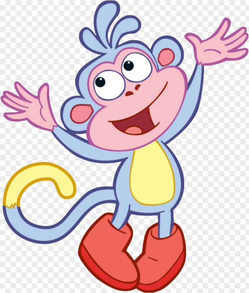 Cartoon Monkey Dora Boot Clip Art PNG